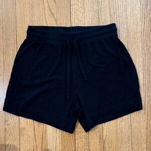 LESET Women’s Lori Black Pull-On Lounge Shorts Size Large EUC